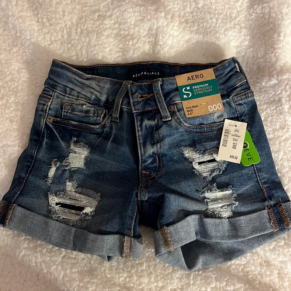 Mid Wash Aeropostale Shorts